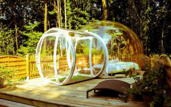 Dormir dans sa bulle à la belle étoile